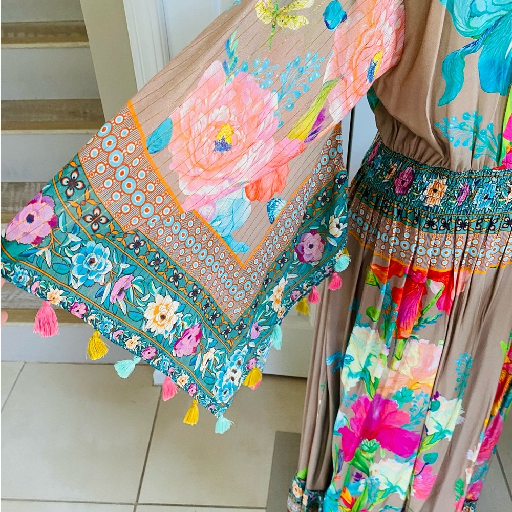 Aratta Silent Journey gorgeous bohemian maxi dress XL - Picture 13 of 13